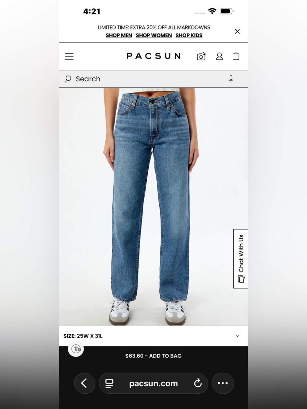 Levi’s 94’ baggy Jeans size 4